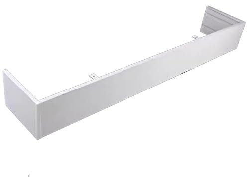 Wall Mount Curtain Cornice Boards for Windows Decorative, 10.5cm Tall Curtain Box Valance Frame, Curtain Pelmet Cassette Box Cover(1meter)