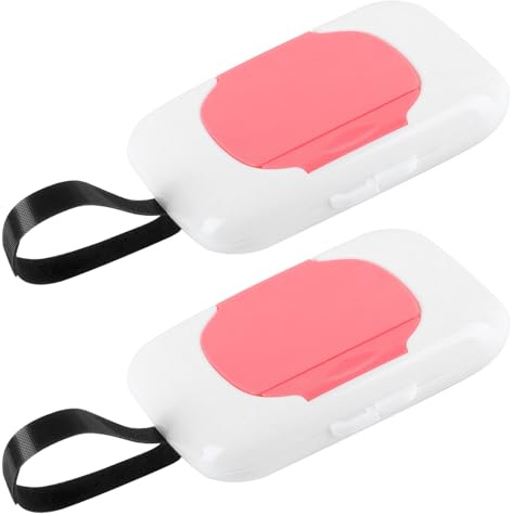 2 scatole di salviette umide per gli spostamenti, scatola per asciugamani bagnata per bambini, porta asciugamani da viaggio, scatola per asciugamani umidi per donatore di carta igienica bagnata