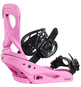 Burton – Fijaciones de Snowboard Scribe Re:Flex fucsia rosa para mujer, talla L, color rosa