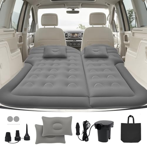 Materasso Auto SUV Portatile, Materasso Gonfiabile per Auto con 2 Cuscini