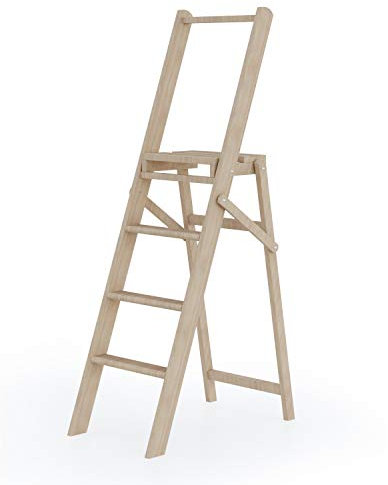 Colombo 8003186104502 Escalera de Madera, 4 gradini