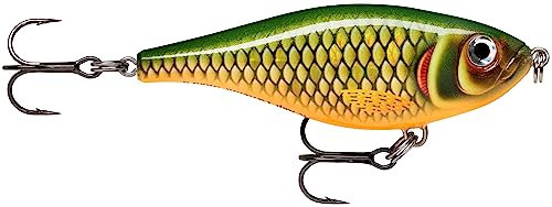 Rapala Unisex-Adult X-Rap Twitchin’ Shad Angelköder-Angelzubehör mit durchscheinendem Körper-Salzwasser Spinnköder-Lauftiefe 0.3-0.6m-Fischköder 8cm, 13g-Hergestellt in Estland-Scaled Roach, Standard