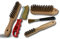 Lot de 5 brosses métalliques à main | 1 soudeur acier rond dur | 1 violon acier souple | 1 bougie acier rond dur | 1 brosse skrib acier laitonné | 1 pinceau acier laitonné souple | Kibros BROMET5c
