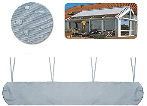 Housse De Protection Pour Auvent, Sac De Rangement Étanche Extérieur Remplacement De Couverture d'Auvent Sac De Protection Pour Store Banne, Avec Cordon, Pour Jardin Et Terras(Size:4M,Color:Gris)