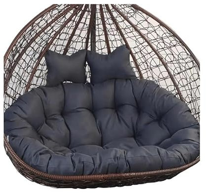 AZVFLY Hängesessel Kissen, Twin Sitzkissen Hängesessel 2 Personen, Ultra Dick Anti-Verformung Auflagen Polster für Schwingsessel, Outdoor Indoor HäNgesessel Polsterauflage