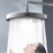 Alcachofa de ducha tipo lluvia para baño, 23 x 23 cm, panel grande, cabezal de ducha de rociado superior, cabezal de ducha de baño para el hogar (plateado)