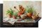 KitchenYeah© Herdabdeckplatte 80x52 cm Einteilig Ceranfeld Abdeckplatte für Induktionsschutz Ceranfeldabdeckung Vinyl Herdabdeckplatten Töpfe - Kräuter - Holz