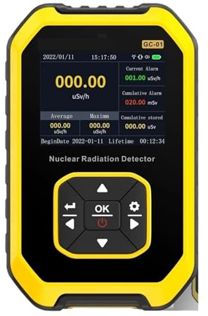 GC-01 Geiger counter Nuclear Radiation Detector with X-ray γ-ray β-ray Radioactivity Tester Marble Detector
