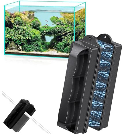 JOYOLA Cepillo Limpieza Acuario, Imán para Algas Limpia Cristales Acuario Accesorios Acuario Herramienta de Limpieza de Peceras Adecuado para Ventanas, Ventanas de Acuarios,Puertas de Vidrio