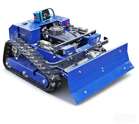 Robot Tosaerba telecomandato su ciniglia, dotato di lama da neve, 4 x 4, ibrido di olio-elettrico, per terreni incidenti e decespugliamento