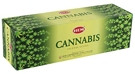 HEM Paquete de 25 varillas de incienso de cannabis, 8 unidades por paquete