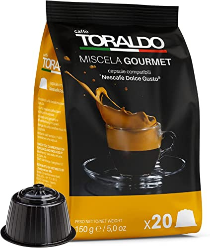 CAFFÈ TORALDO | Capsules compatibles Dolce Gusto* (100 unités, Mélange Gourmet)