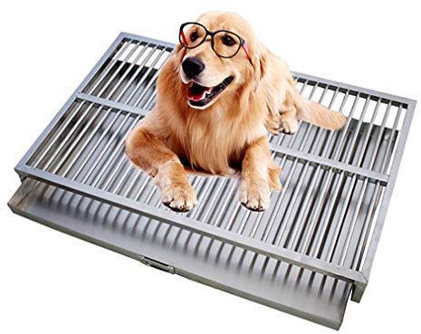 SYTH Inodoro para Perros con Bandeja, Almohadillas de Entrenamiento para Pisos Protectores de Mascotas, Mantiene Las Patas secas, para Cachorros y Perros Adultos, Perros Grandes