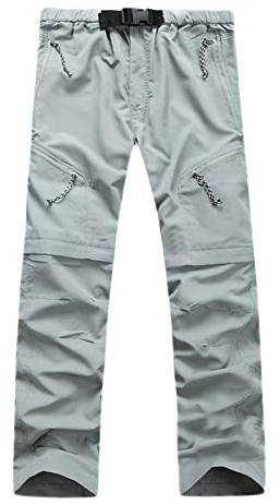 GELing vandringsbyxor för män, vandringsbyxor, utbytbara utomhusbyxor, cykelbyxor, funktionella shorts, snabbtorkande, vindtät, camping, funktionella byxor, cargo, utomhusbyxor med dragkedjefickor,