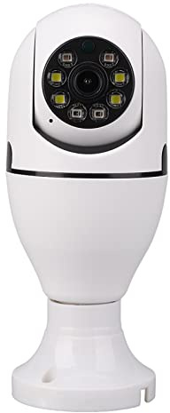 WiFi Security Camera, 1280x720 360 Degree Wireless Light Bulb Camera with Motion Detection, Two-Way Multi Devices Connect Smart Baby Monitor for Home Outdoor Indoor Security