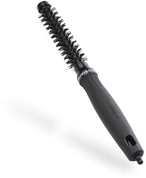 Olivia Garden Expert Blowout Shine - Negro - 15 - Cepillo redondo de cerámica antiestática para un secado brillante y sin encrespamiento