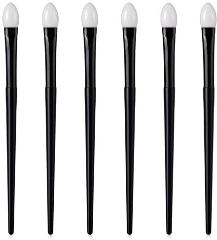Molain 3 Stück Silikon Lidschattenpinsel, lidschatten pinselset lidschatten applikator Augenpinsel Zum Verblenden Von Lidschatten, Puder, Highlighter, Concealer(6 Stück)