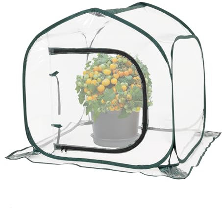 Toboom Mini Invernadero desplegable Transparente para Interiores y Exteriores, jardín, portátil, Gran Espacio y Duradero