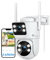 Ctronics Dual-Lens PTZ Überwachungskamera, 2.4/5Ghz WiFi NVR Kamera, CCTV Außenkamera mit Auto-Tracking, 30M Farbnachtsicht & 24/7 Aufnahme, Unterstützt PC/Tablet/Handy, 1920x1080P, IP66