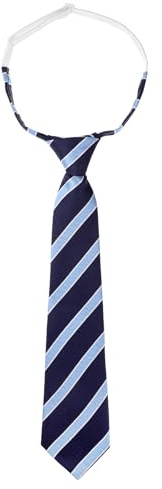 Qianyu Boys Pre-Tied Necktie Adjustable Woven Stripe Neckties Ties for Boys Kids for Age 5 to10 Graduation Uniforms Wedding Party
