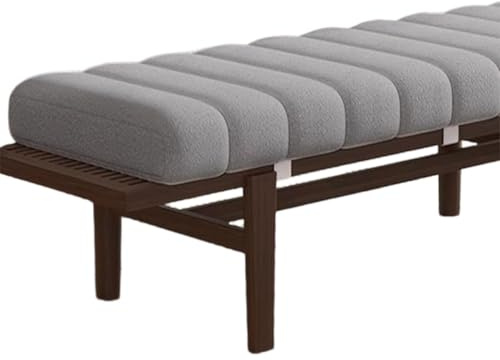 Générique Coussin D'intérieur pour Banc 120x40 100x35 80x40 150x40,4,5cm D'épaisseur Coussin De Banquette Rectangulaire Antidérapant pour Les Baies Vitrées,Fauteuils,Terrasses,Gris,40x80cm