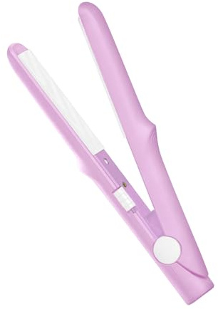 Yuemeuy Fer à lisser,2-en-1 Fer à Friser à Chauffage Rapide Double Usage - Mini fer à lisser 20 W | Pour la nuit, franges, ondulations, plage, sommeil, voyage, filles, femmes, Noël
