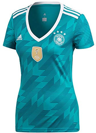 adidas Damen Trikot DFB Away Jersey 2018, EQT Green s16/white/real Teal s10, S, BR3149