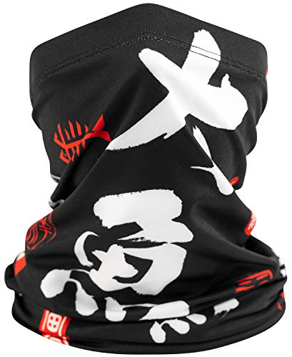 Bassdash multifunktionell huvudbonad halsvärmare pannband bandana halsduk ansiktsmask UPF 50+ UV-skydd multifunktionell magisk halsduk elastiskt pannband damask balaklava för ridning motorcykelåkning