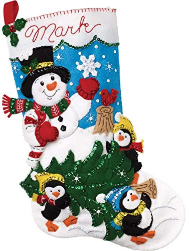 Bucilla Felt Stocking KIT TR, The Perfect Tree