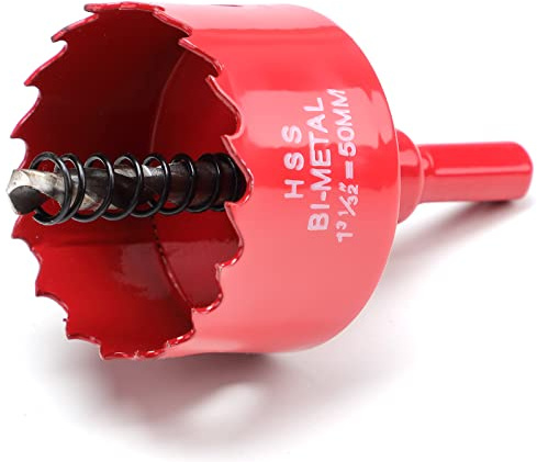 50mm Hole Saws Cutter, HSS Bi-Metal Drill Bit for Wood, Plastic, UPVC, Fiberglass and Plasterboard