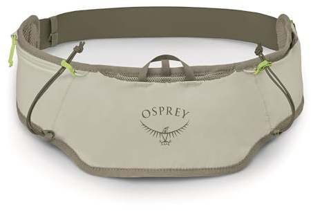 Osprey Duro Dyna LT Belt for Running - Slim Running Belt for Men & Women - Reflective Jogging Pouch for Phone, Sandy Grey