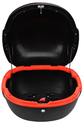Ejoyous Case de Surface de 2L à 32L, Boîte à Queue Légère avec Un Dossier Confortable, des Bandes de sécurité Réfléchissantes et Un Rangement Spacieux, Idéal pour, (Black)