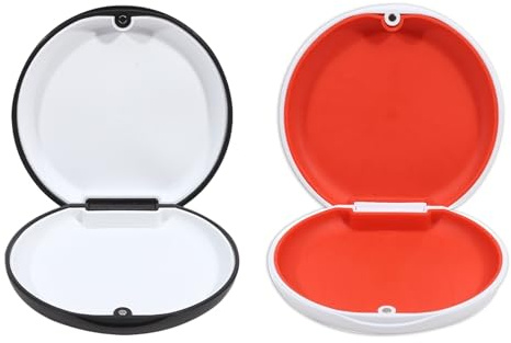2 Piezas Caja Ferula Dental, Cajas de Pinzas para Dientes Caja Dentadura Postiza Caja Aparato Dental Invisible Estuche Para Dentadura Caja De Retenedor Caja de Almacenamiento para Dentaduras Postizas