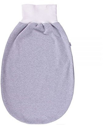 Iobio Baumwolle Strampelsack 2-lagig (Grau gestreift)