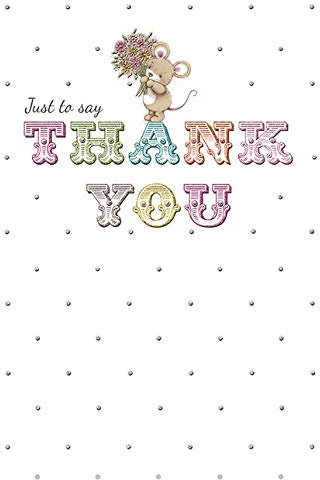 Piccadilly Greetings Occasion Card Thank You - 7 x 5 inches