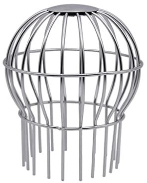 perfk Protectores Metálicos para Canalones: Mantiene Las Bajantes Del Canalón Libres de Obstrucciones de Hojas, Musgo, Lodo, Lodo, Bolas Y Otros Desechos - 96mm