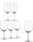 Baroni Home Ensemble de 6 Verres à Vin Tansparents, Verre pour le Vin Rouge à Pied, Calice lèger pour le Vin Blanc, Verres pour Les Fêtes et Apéritif, 53 CL, Transparent, 9x9x21 cm