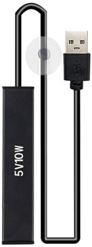 Greabuy akvarium uppvärmningsstång fisk akvarium värmare termostat värmare saltvatten/sötvatten USB