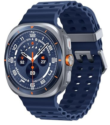Samsung Galaxy Watch Ultra 2025 (Titanium Blue, LTE, 47mm) Smartwatch Galaxy AI, Design Resistente agli Urti, Batteria a Lunga Durata, Cassa in Titanio di Grado Aerospaziale [Versione Italiana]