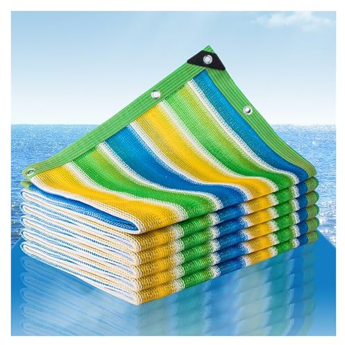 Toile d'ombrage à 50 % - Bâche en maille avec œillets pour serre, terrasse et garage - Protection UV pour plantes - 8 x 10 m