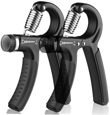CAIYL 2 Pack Grip Strength Trainer,Grip Strengthener with Adjustable Resistance 11-132 Lbs (5-60kg), Forearm Strengthener, Gand Strengthener for Musicians Athletes and Injury Recover