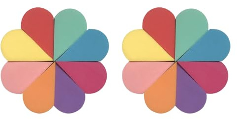 16 spugne per trucco per il viso, riutilizzabili a forma di petalo, mini spugne per pittura del viso, spugnette per cipria, spugnette per cipria, correttori e spugne per il trucco del viso