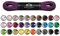 Mount Swiss Luxury Schuhbänder I Wasserabweisende und reißfeste Schnürsenkel rund ø 2-3 mm aus feiner Baumwolle/gewachst Farbe: Violet, Länge: 110 cm
