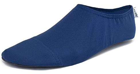 Slipfree Non-Slip Shoes for Women and Men. Light and Comfortable, Barefoot Unisex Adult Beach Water Shoes with Protective Sole. Ideal for Holiday, Sports, Swimming, Yoga and More. (Navy, X-Large)