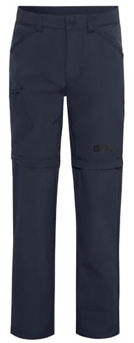 Jack Wolfskin Unisex Kinder Safari Zip Off Pants K Wanderhose, Night Blue, 152 EU