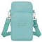Dankforyou Damen Handytasche zum umhängen Schultertasche Umhängetasche Geldbörse für Alltag Büro Ausflug Einkauf, Grün, 19 x 10 x 6 cm