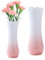 Weiß Keramik Vase für Dekoration,Minging Keramik Modern Vase Vase für Pampasgras Modern Keramik Dekovase für Wohnzimmer Schlafzimmer Dekoration Einfach Nordic Stil Porzelan Tulpenvase (Rosa)