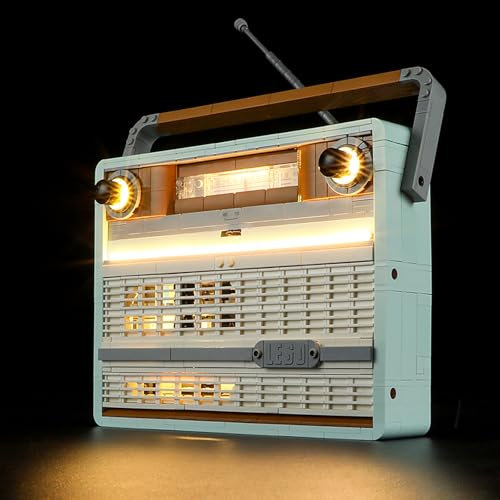 MENZAVA Luz Compatible con Lego 10334 Radio Retro Icons. - Kit de iluminación LED para el Modelo de Bloques de construcción (Modelos NO Incluido)