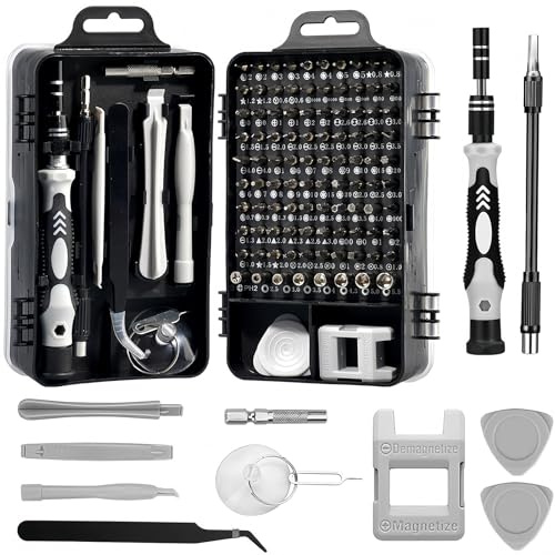 Set Cacciaviti Precisione, (115 in 1) Multifunzionale Set Cacciaviti, Set Cacciaviti Professionali per PC Laptop PS iPhone Orologio MacBook Giocattolo Xbox Occhiali Fotocamera (Black)