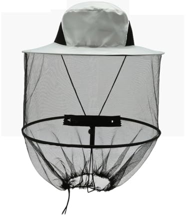 MaoNativey Chapeau Moustiquaire,Chapeau Anti Moustique Protection Contre Les Insectes,Chapeau d'apiculteur avec Voile,Filet Repoussant Les Insectes,Chapeau de Peche a la Mouche pour Voyage,Camping